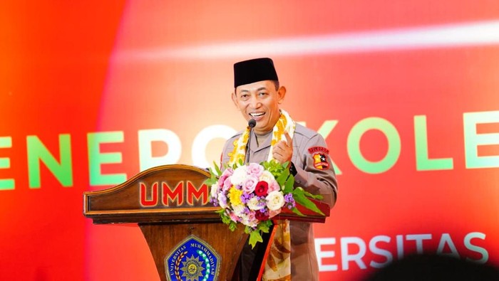 Kapolri Ajak Mahasiswa IMM Dukung Program Pemerintah di Penutupan Tanwir XXXIII